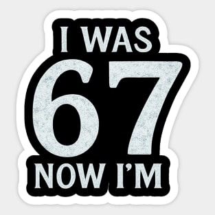 Turning Seven Funny Age Upgrade Sticker